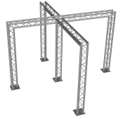 5 Leg Crosses aluminium