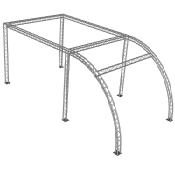 Squares & Curves aluminium truss