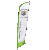 Zoom feather flag banner